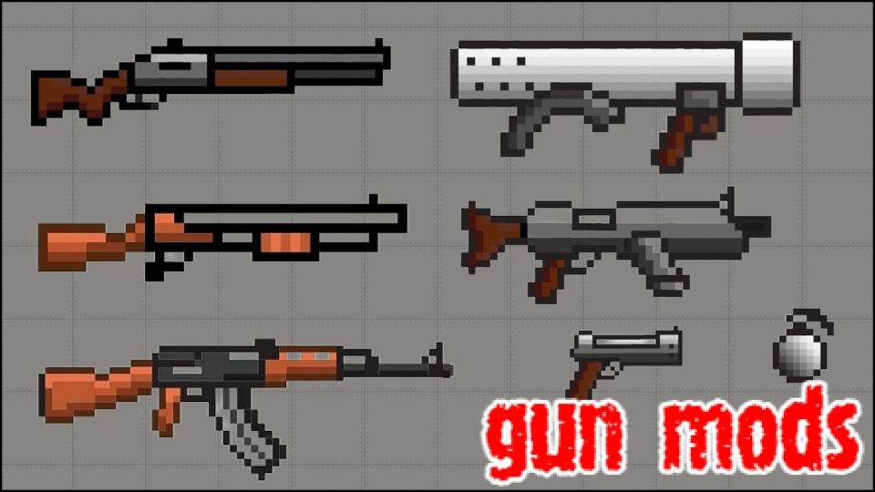 guns mods for melon sandbox